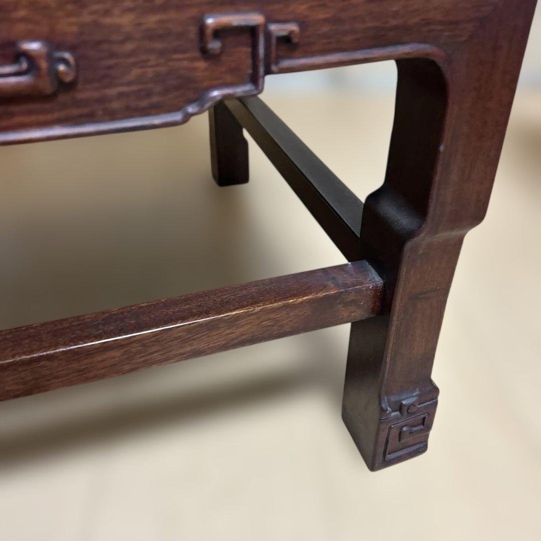 ②希少✨中国美術 唐木家具 アームチェア 椅子 無垢材 民藝 最高級