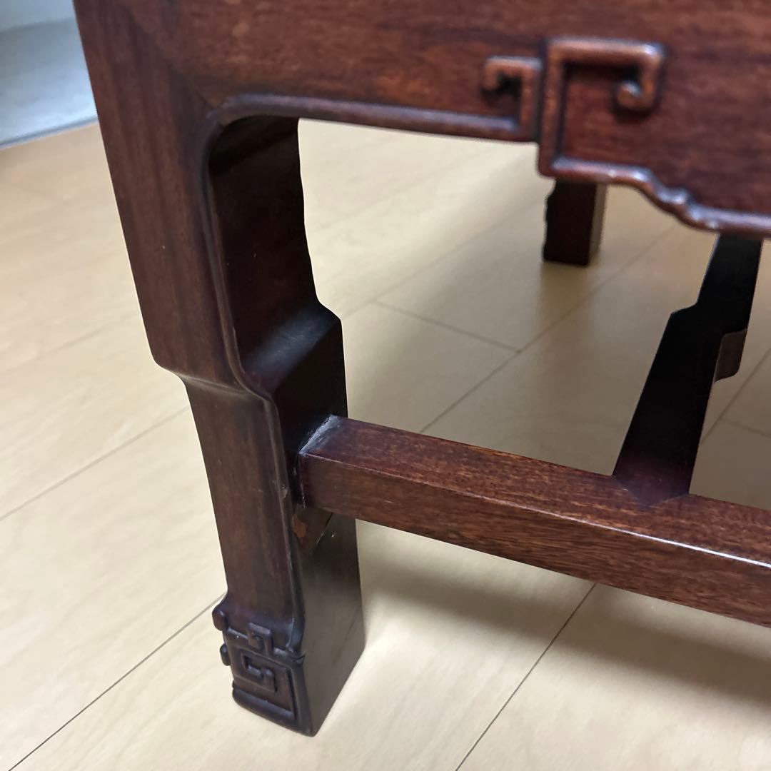 ②希少✨中国美術 唐木家具 アームチェア 椅子 無垢材 民藝 最高級