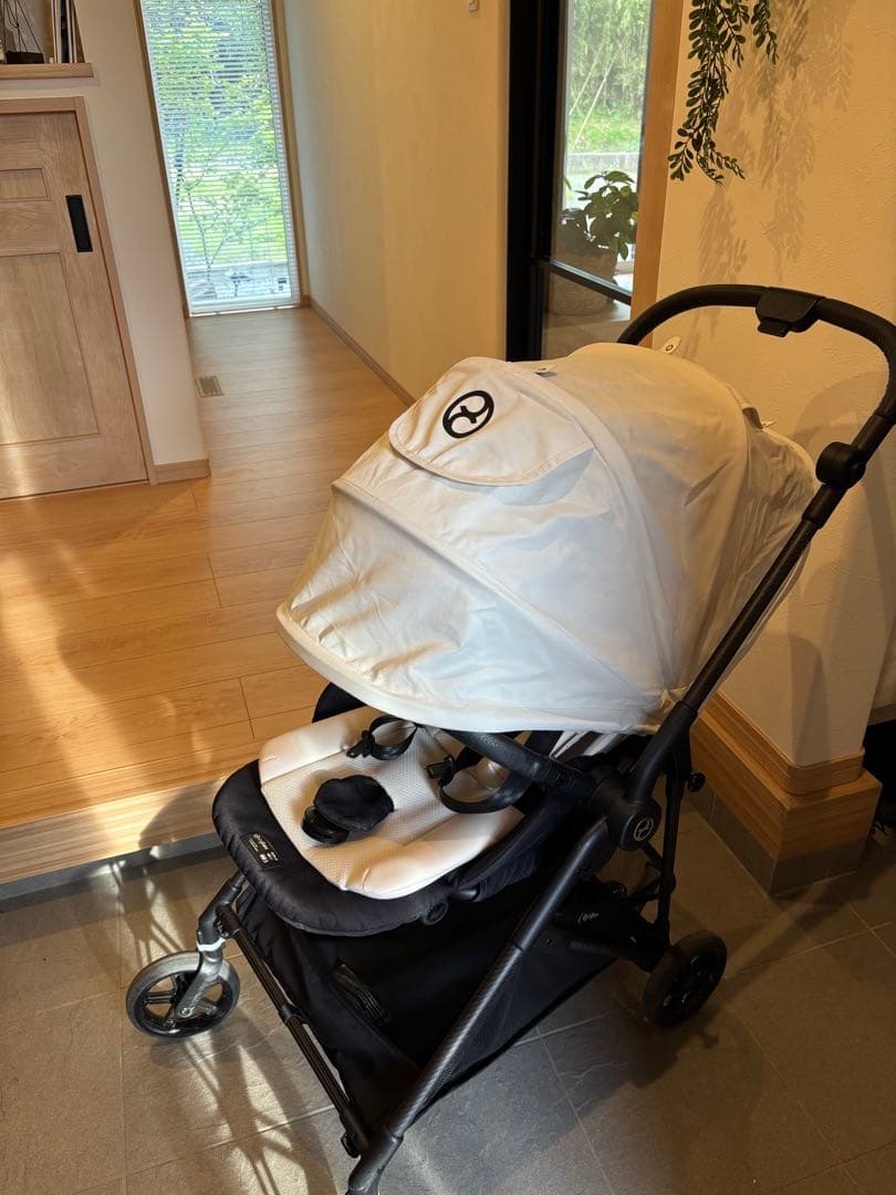 【極美品】送料込！サイベックス　メリオ　カーボン　コットンホワイト　ドリンクホ