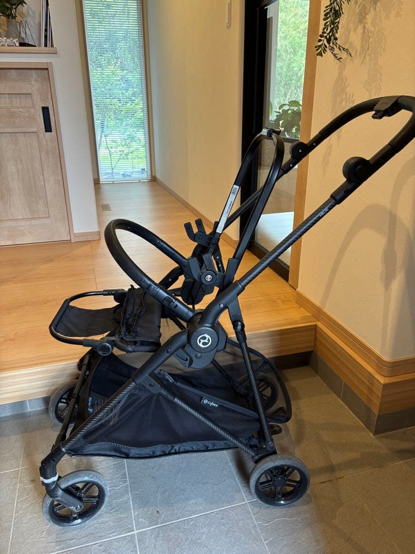 【極美品】送料込！サイベックス　メリオ　カーボン　コットンホワイト　ドリンクホ