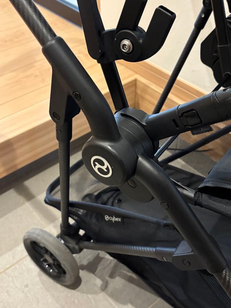 【極美品】送料込！サイベックス　メリオ　カーボン　コットンホワイト　ドリンクホ