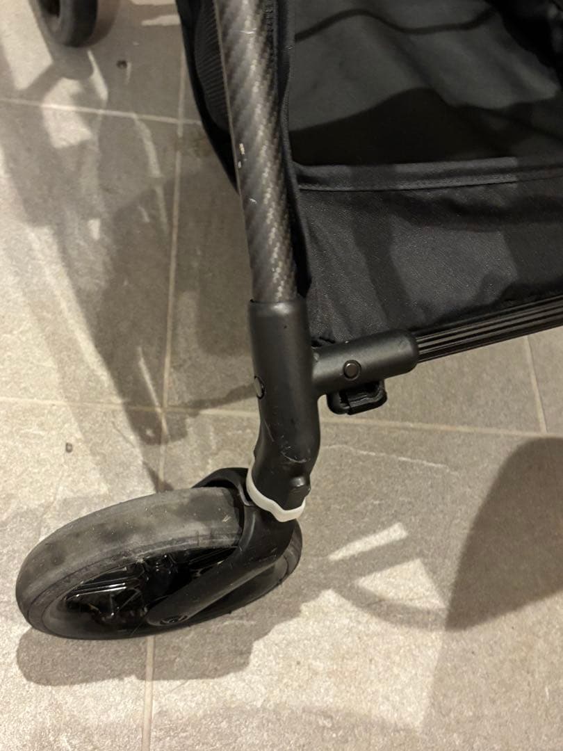 【極美品】送料込！サイベックス　メリオ　カーボン　コットンホワイト　ドリンクホ