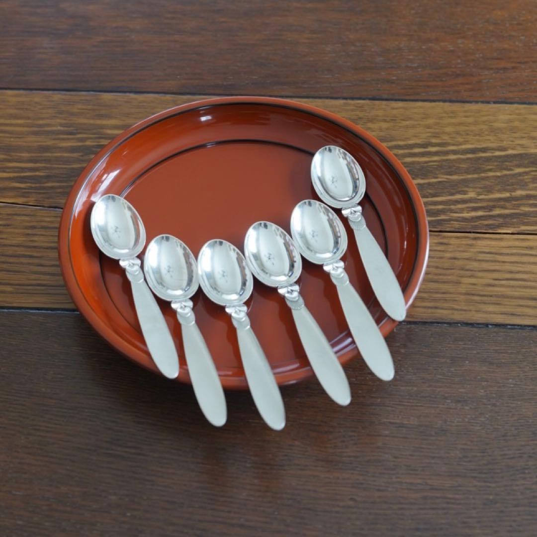 ジョージ・ジェンセン カクタス 純銀製コーヒースプーン（1本）