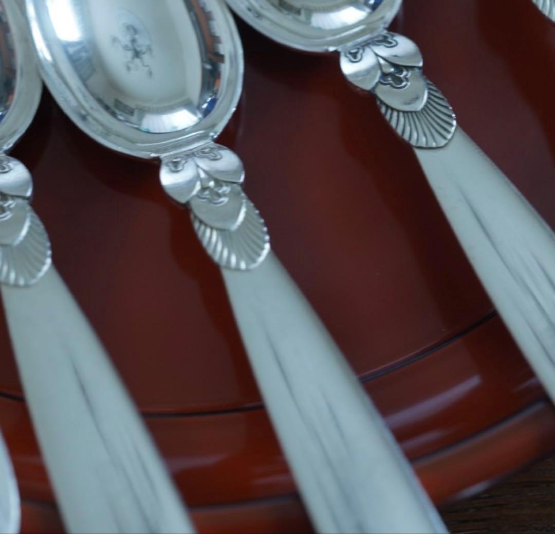 ジョージ・ジェンセン カクタス 純銀製コーヒースプーン（1本）