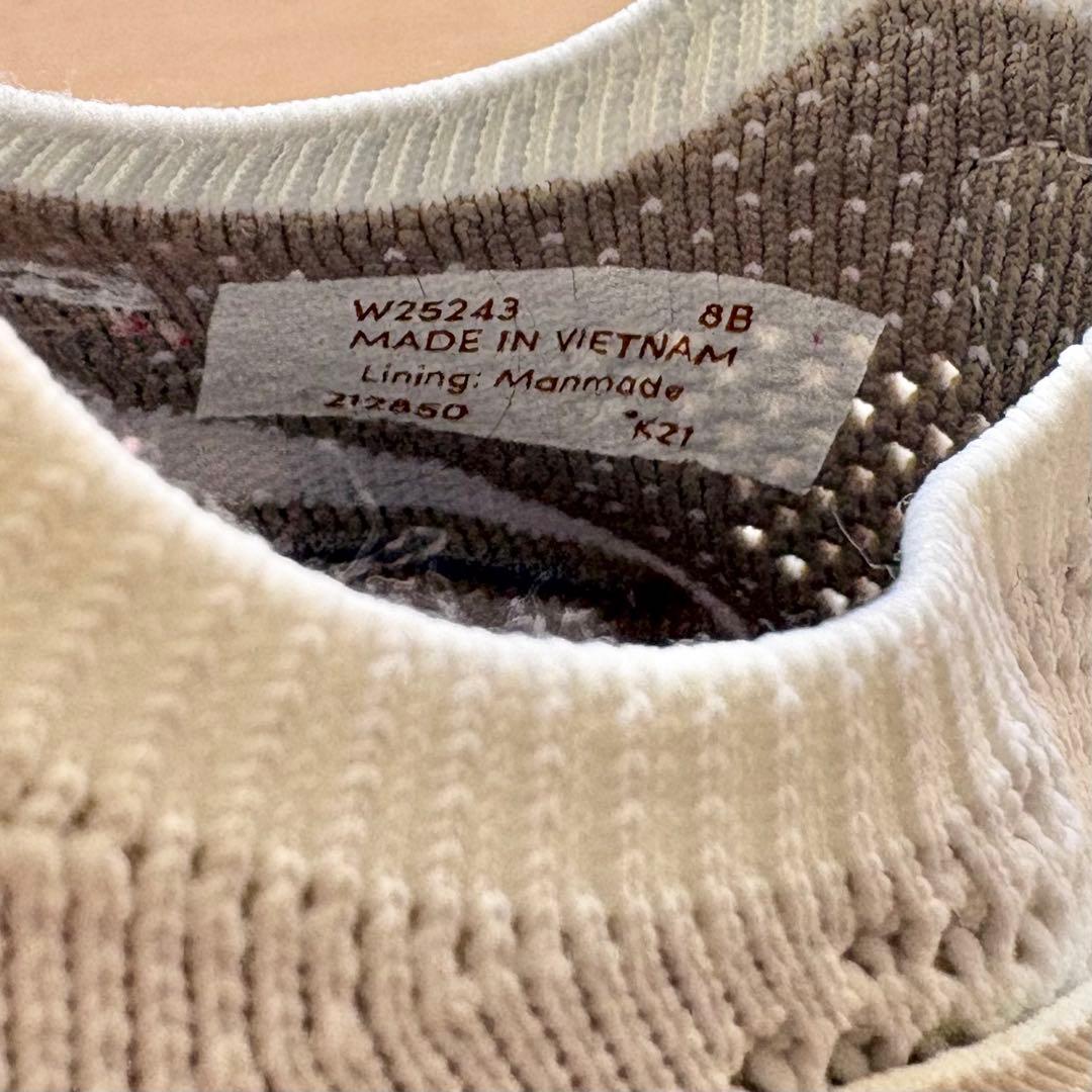 COLE HAAN ゼログランド ニットスニーカー 白 US8 25cm 美品