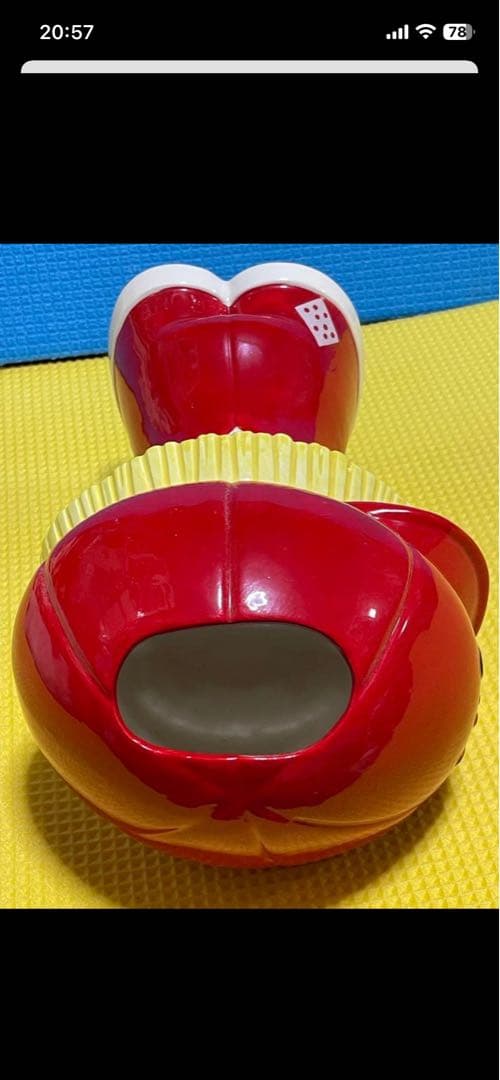 内藤ルネ　陶器　靴ベラ入れ？　23センチくらい　昭和レトロ