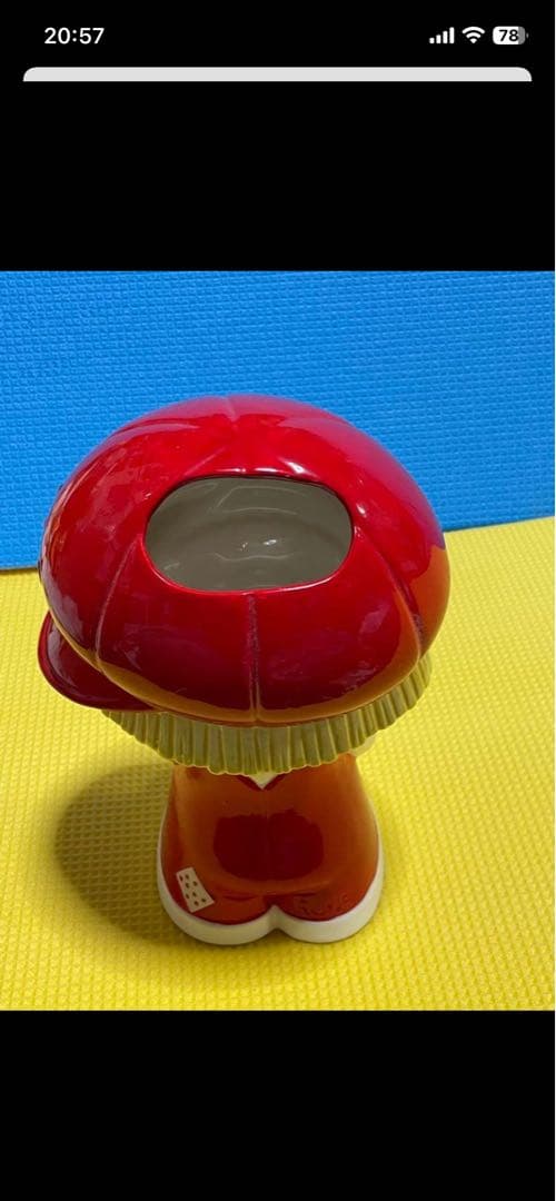 内藤ルネ　陶器　靴ベラ入れ？　23センチくらい　昭和レトロ