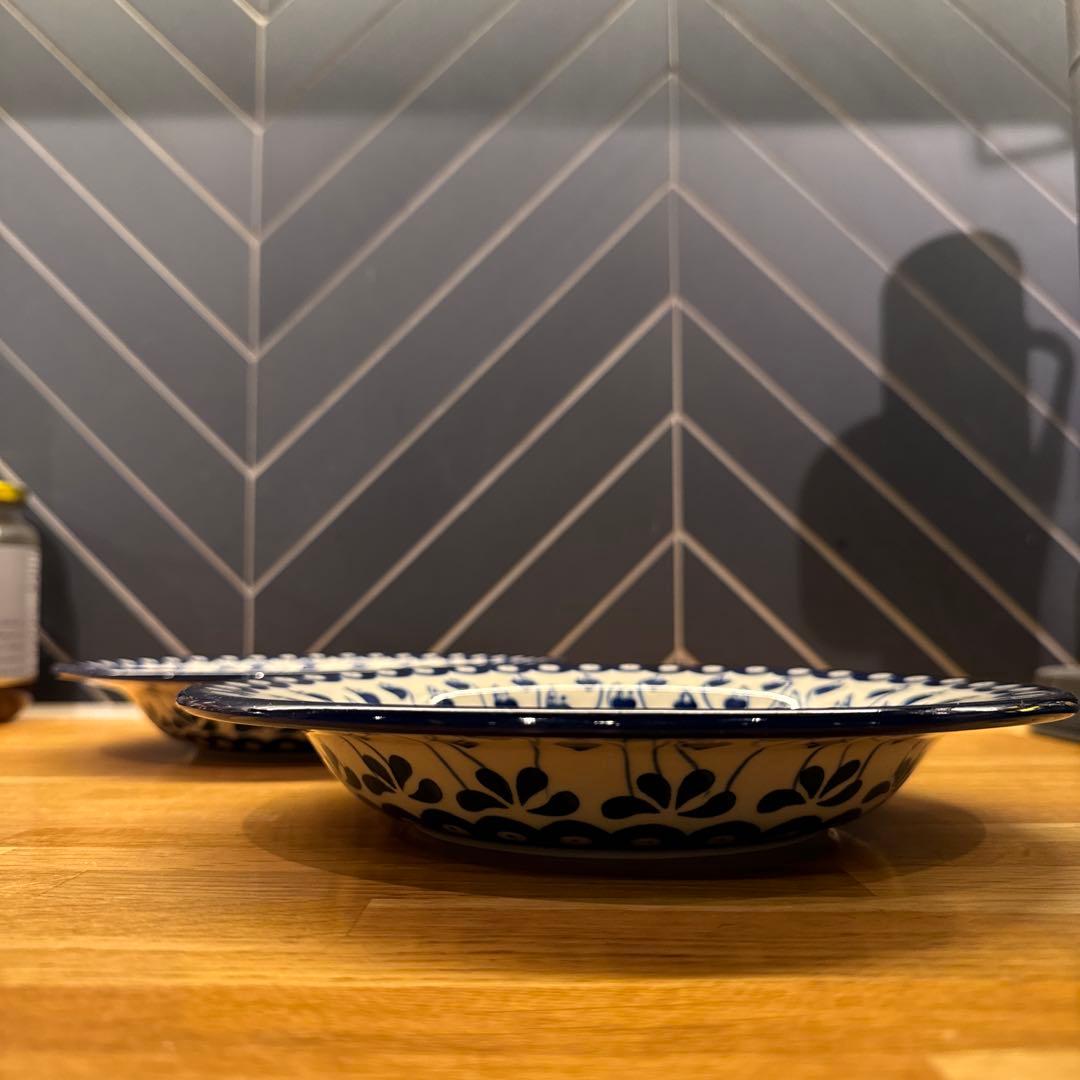 ポーリッシュポタリー　2枚セット　パスタ皿