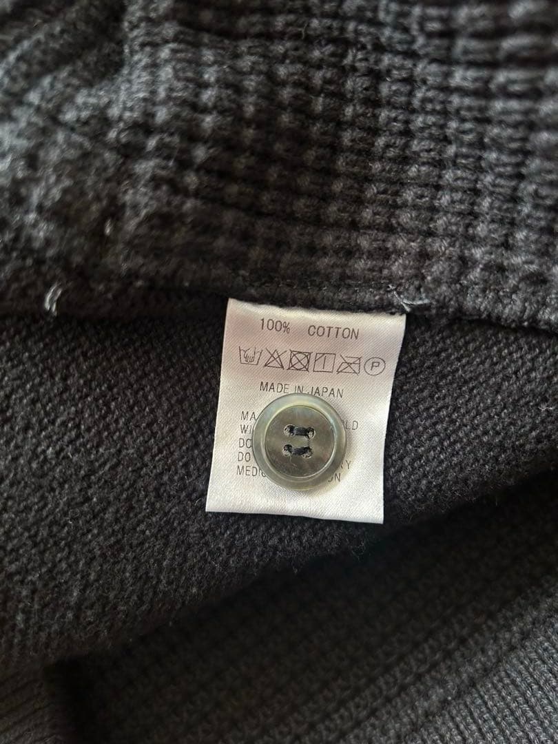 TEN BOX 10筐 FOOTSIES CARDIGAN ブラック　Lサイズ