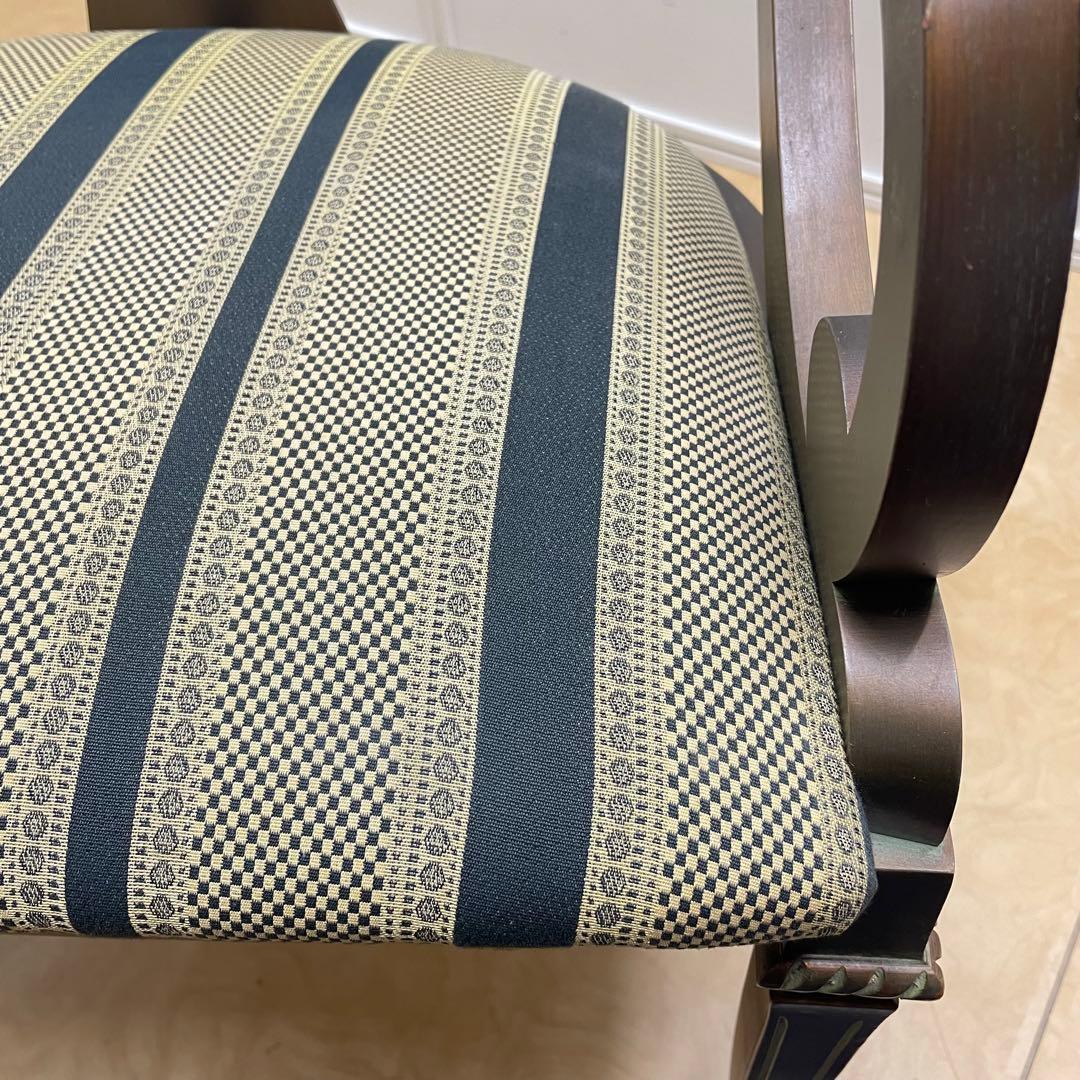 アンティーク調アームチェア①ダイニングチェア チェア 椅子 イス ロココ調