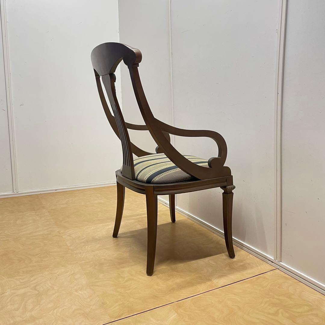 アンティーク調アームチェア①ダイニングチェア チェア 椅子 イス ロココ調