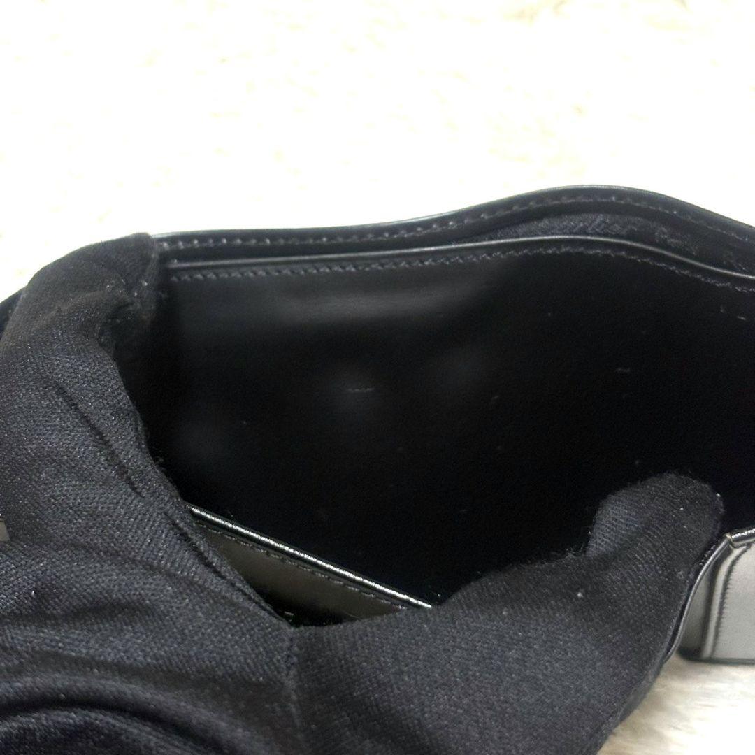 美品 Cartier カルティエ パシャ レザー コンパクト財布 ブラック 黒