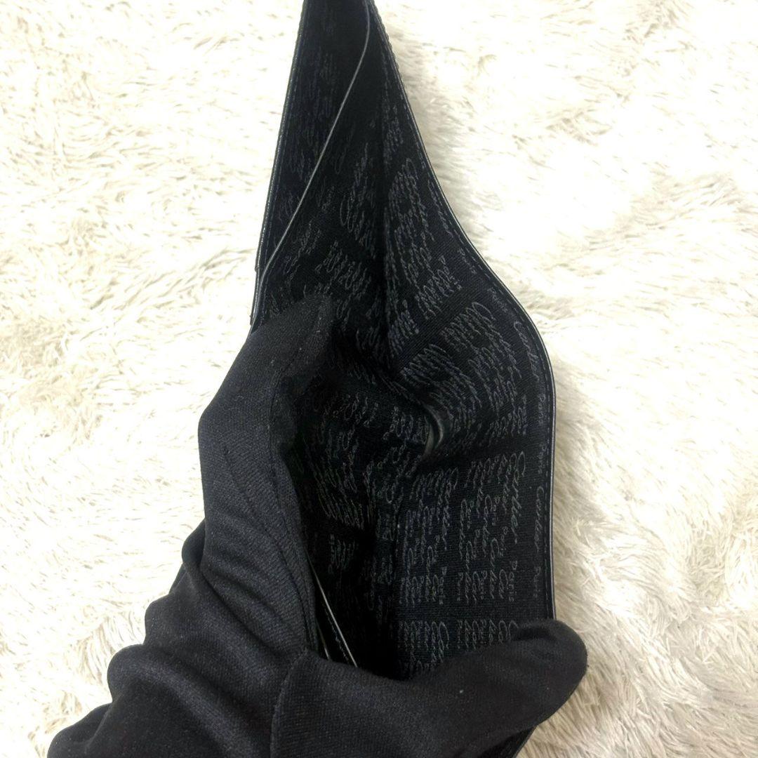 美品 Cartier カルティエ パシャ レザー コンパクト財布 ブラック 黒