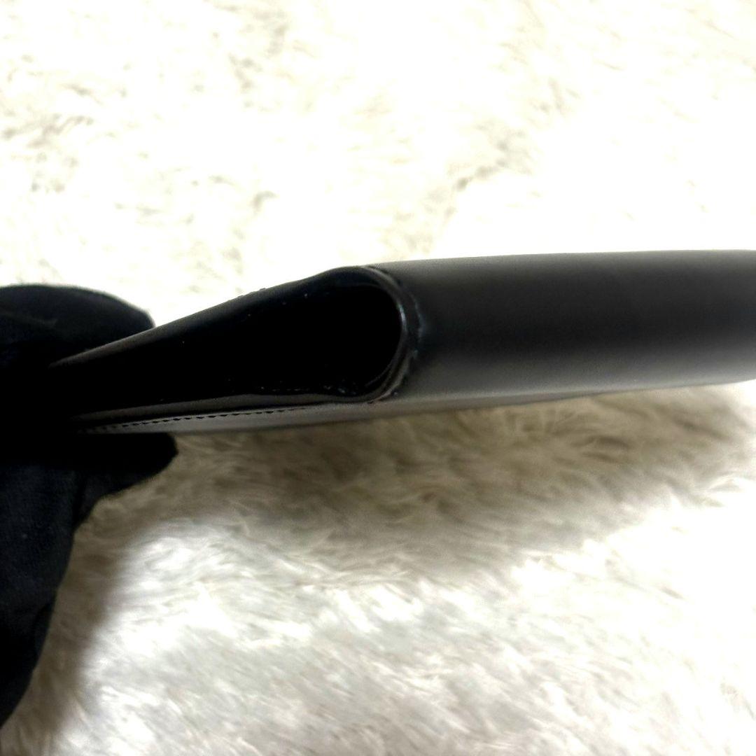 美品 Cartier カルティエ パシャ レザー コンパクト財布 ブラック 黒