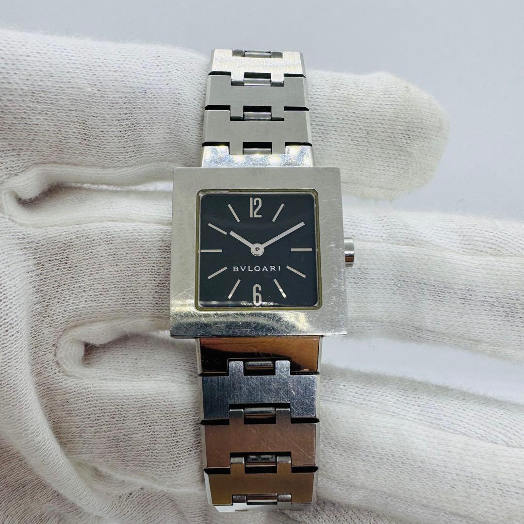 ✨BVLGARI✨ブルガリ✨クアドラード✨SQ22SS✨ブラック文字盤✨腕時計✨