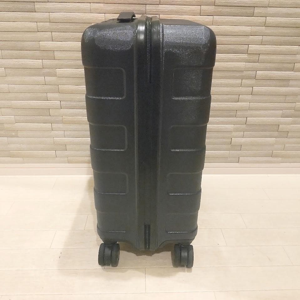 ★美品★ 無印良品 スーツケース35L ストッパー付 ネイビー 機内持ち込み可