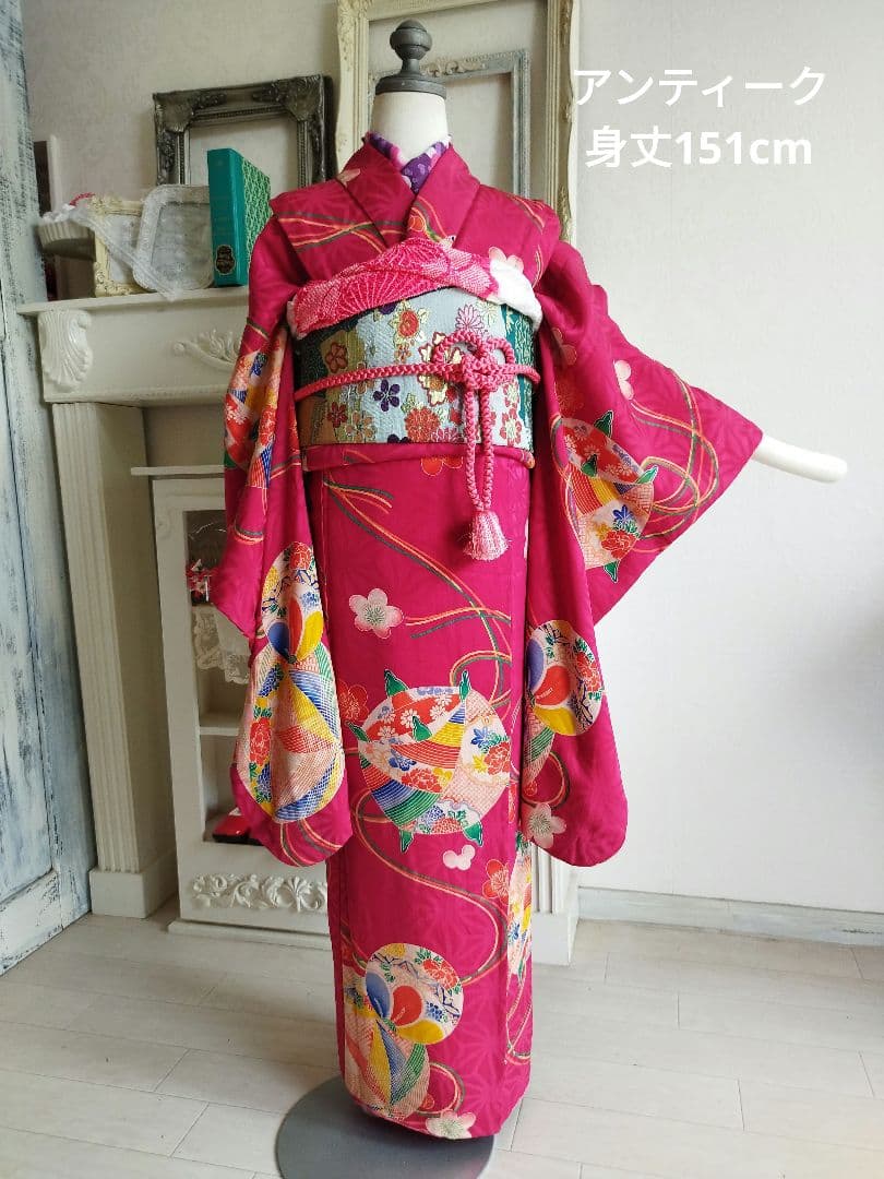 専用☆アンティーク大正ろまん☆綺麗なピンクの着物単品