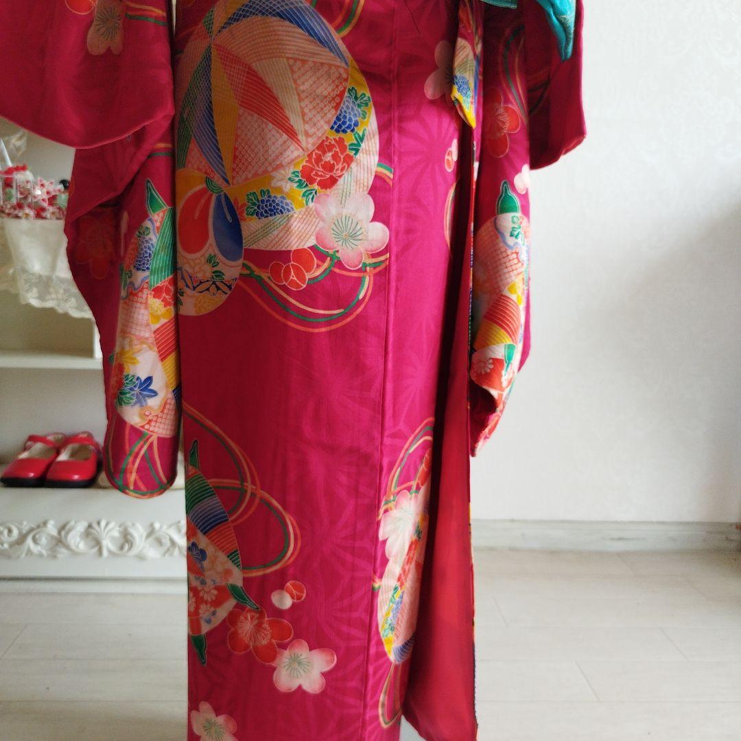 専用☆アンティーク大正ろまん☆綺麗なピンクの着物単品