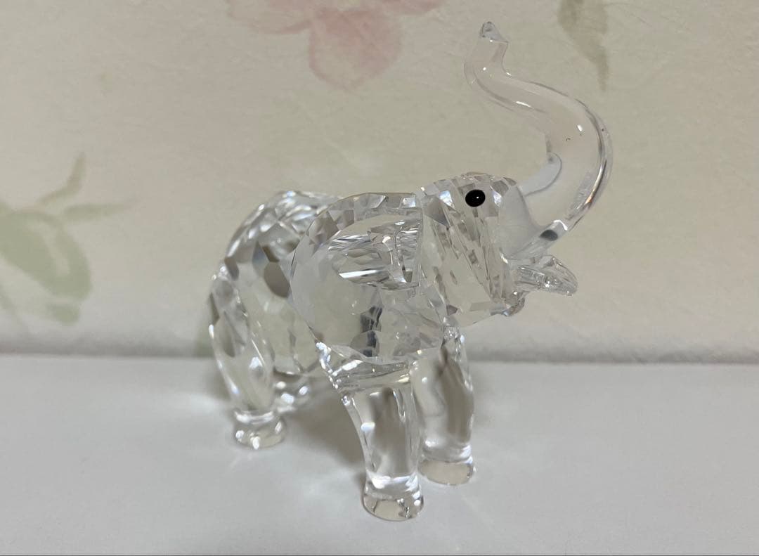 スワロフスキー　コアラ&カンガルーの親子&ゾウ　置物3点セット