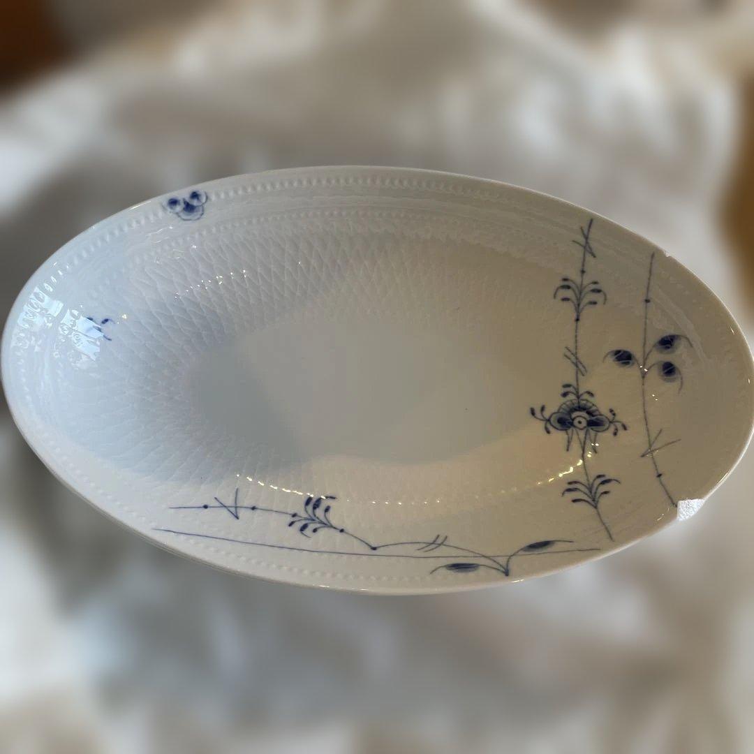   ブルーパルメッテ オーバルディッシュ 2枚