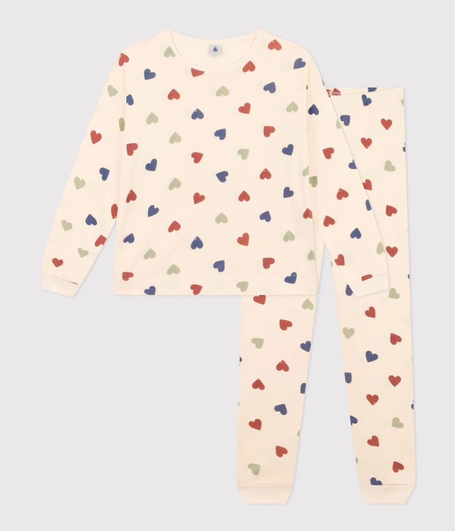 新品プチバトーPETIT BATEAU ミルキーハートパジャマL
