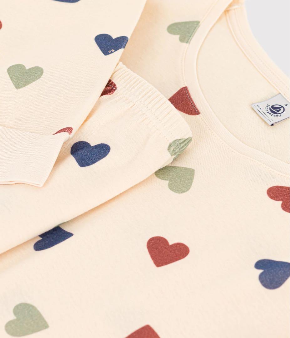 新品プチバトーPETIT BATEAU ミルキーハートパジャマL