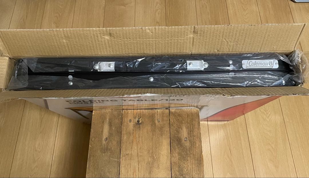 【限定色 未使用品】コールマン ナチュラルモザイクテーブル120 ブラック