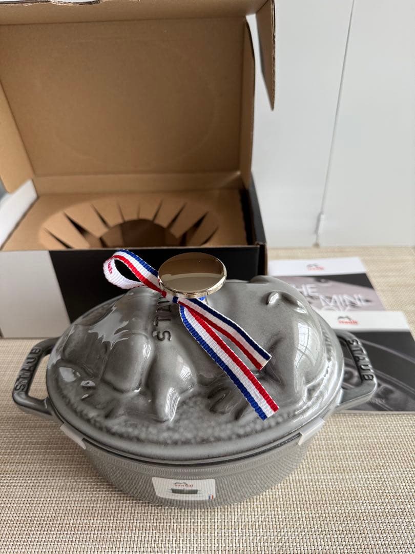 ストウブ　ピギーココット　グレー　40500-176