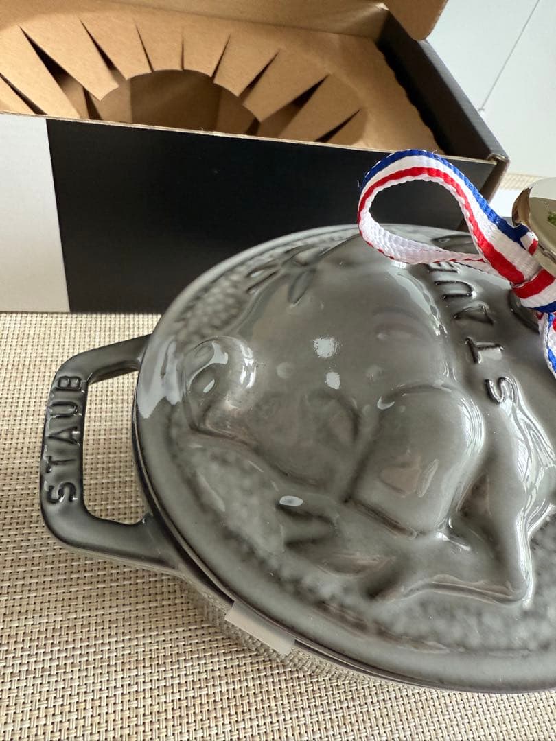 ストウブ　ピギーココット　グレー　40500-176