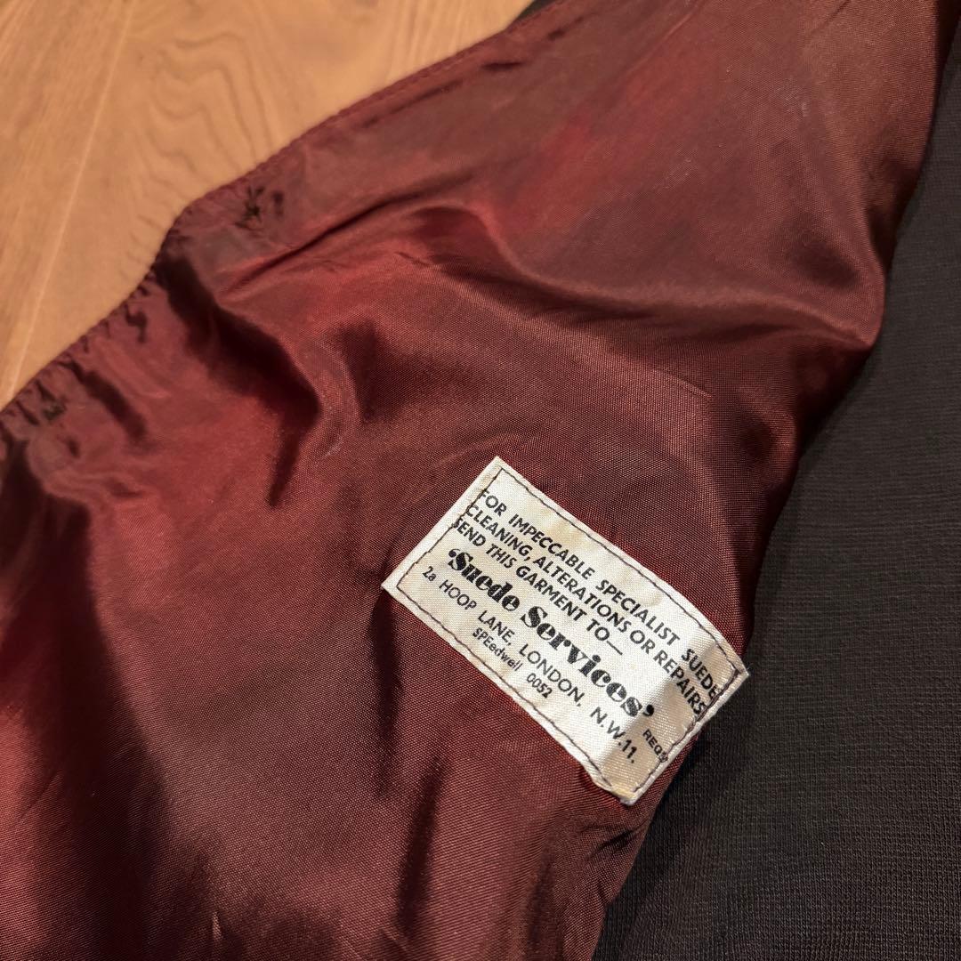 レザー切り替え◎ 60s SEARS イングランド製 カーディガン ビンテージ