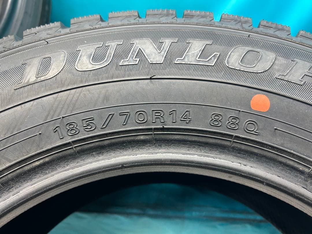 2019年製185/70R14バリ山！ツブ有り！中古スタッドレスタイヤ4本セット