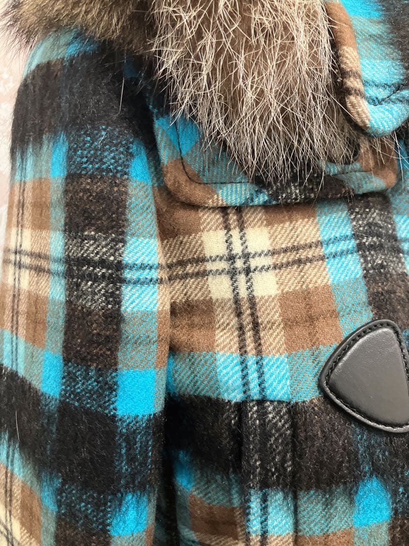 MIUMIU チェック ダッフルコート ウールコート 定価50万