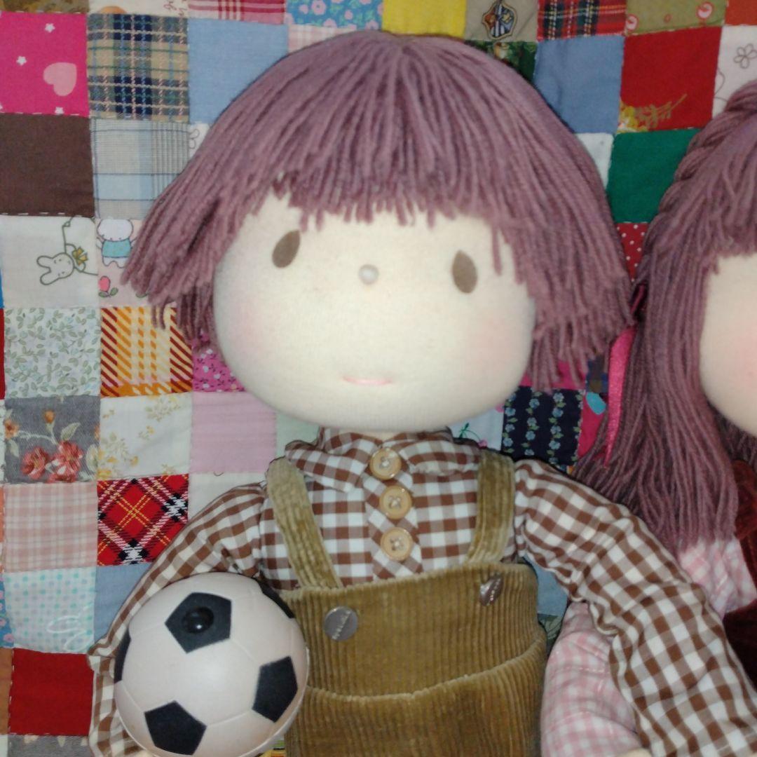 セール！米山京子　男の子と女の子の立ち人形　ハンドメイド