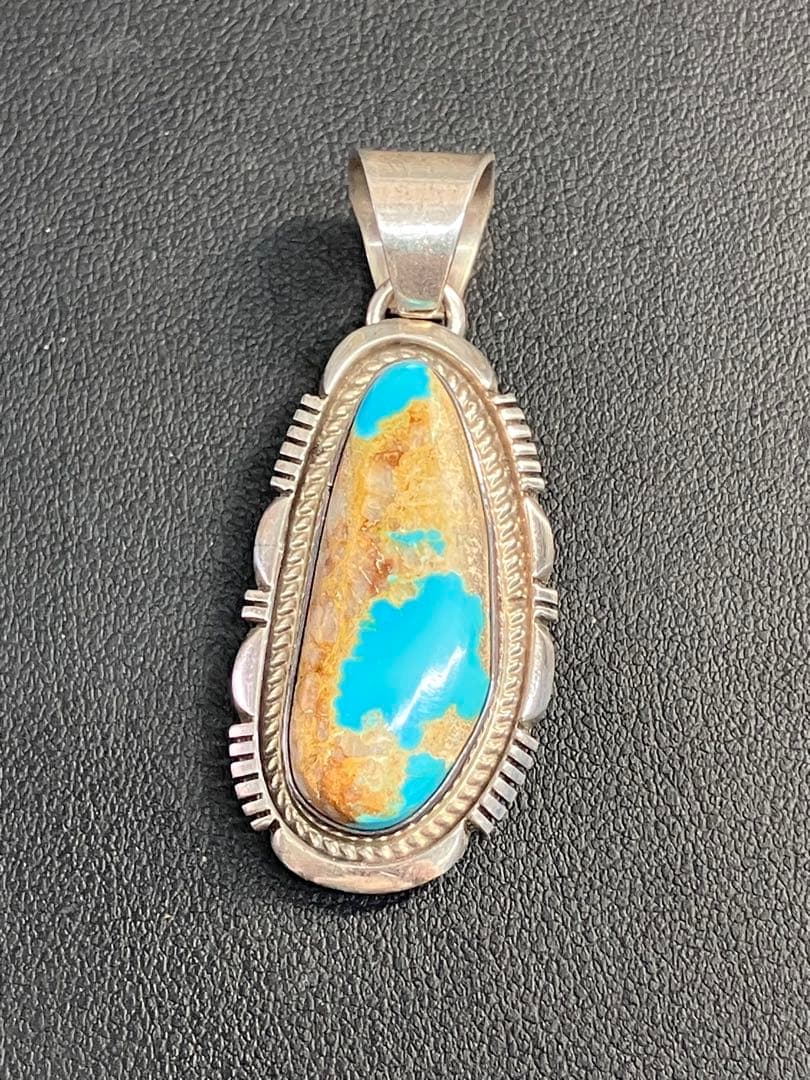 NAVAJO ナバホ SV925 ターコイズネックレストップ ペンダントトップ