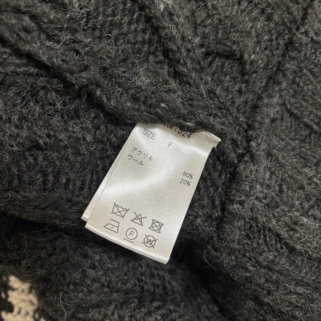 トップス ANDMARY Mary knit cowichan gray