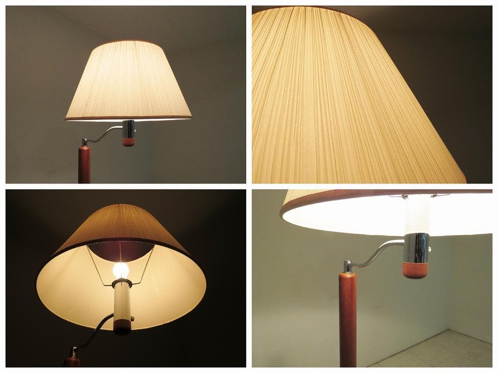 Cheetah様 池田製作所 ヴィンテージ チーク材 フロアスタンド 照明ランプ