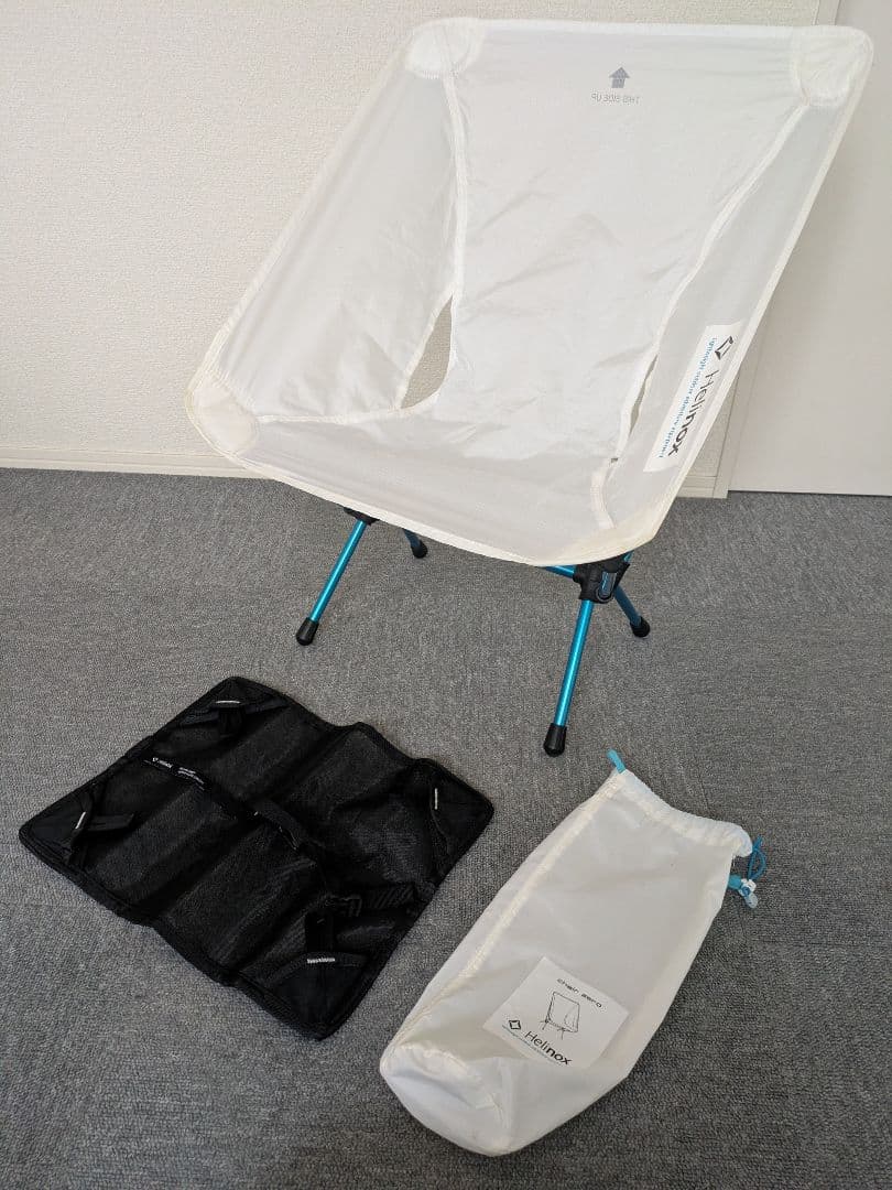 Helinox ヘリノックス チェアゼロ ホワイト & グラウンドシート