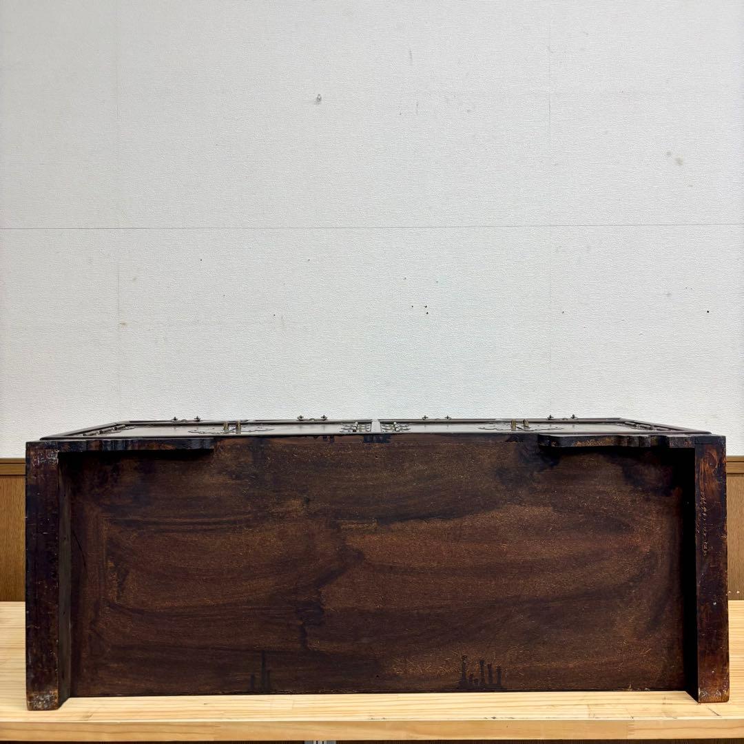木製　李朝家具 サイドボード 時代箪笥 錠前 キャビネット