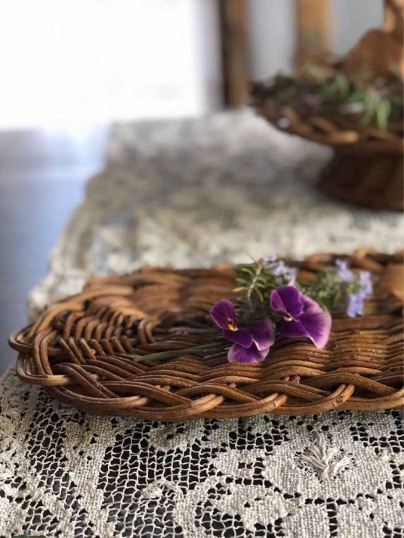 あけびのオーバルトレー♡作家様ハンドメイド