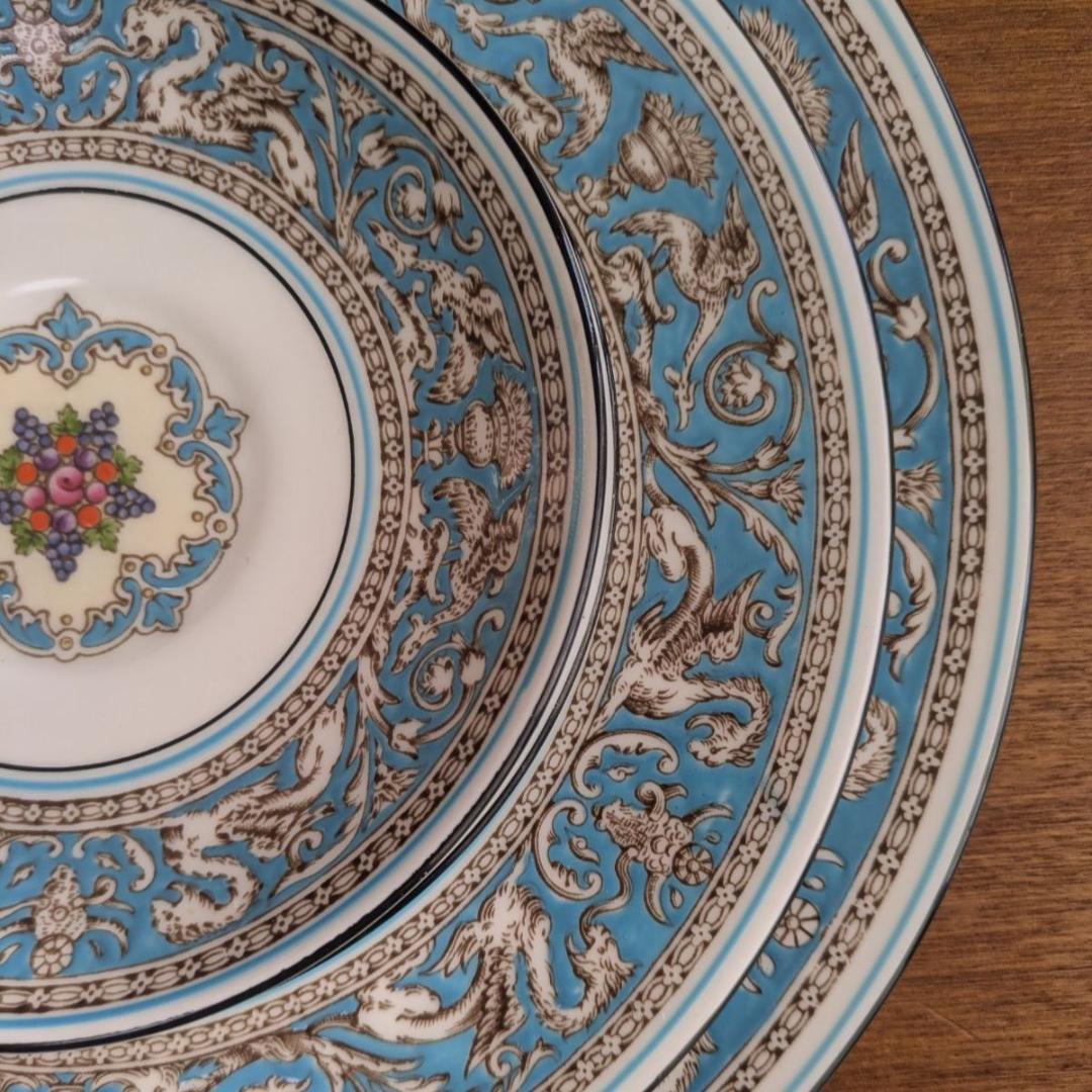 【英国ヴィンテージ】 フロレンティーン ターコイズ 5点セット