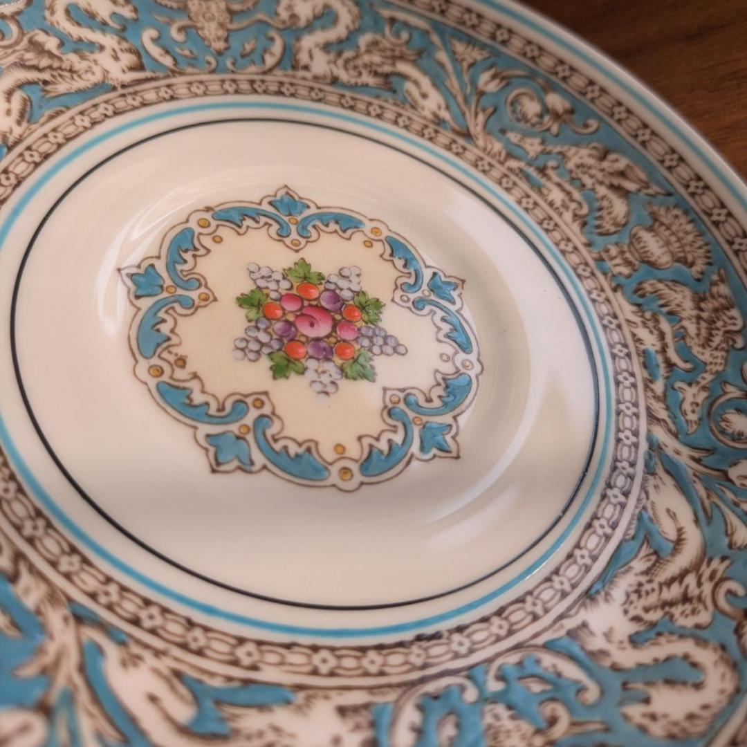 【英国ヴィンテージ】 フロレンティーン ターコイズ 5点セット