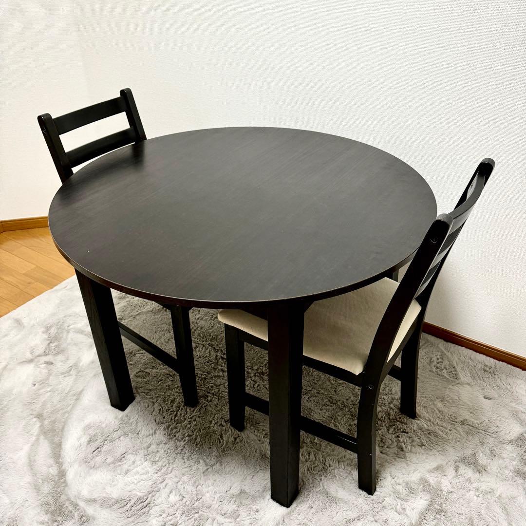 【廃盤/送料込】IKEA イケア BJURSNAS 丸テーブル　コーヒーテーブル