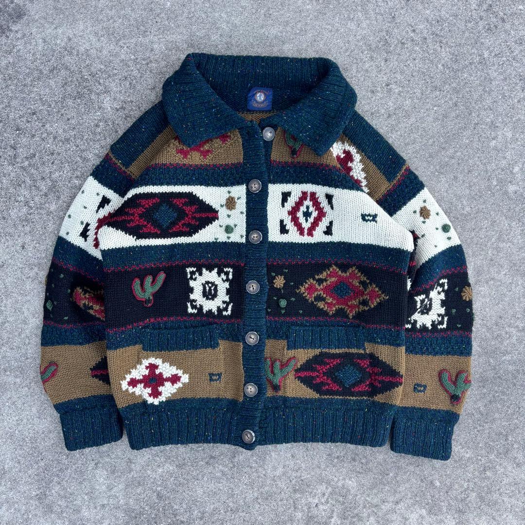 vintage 3Dニット カウチン ネイティブ アメカジ シティボーイ