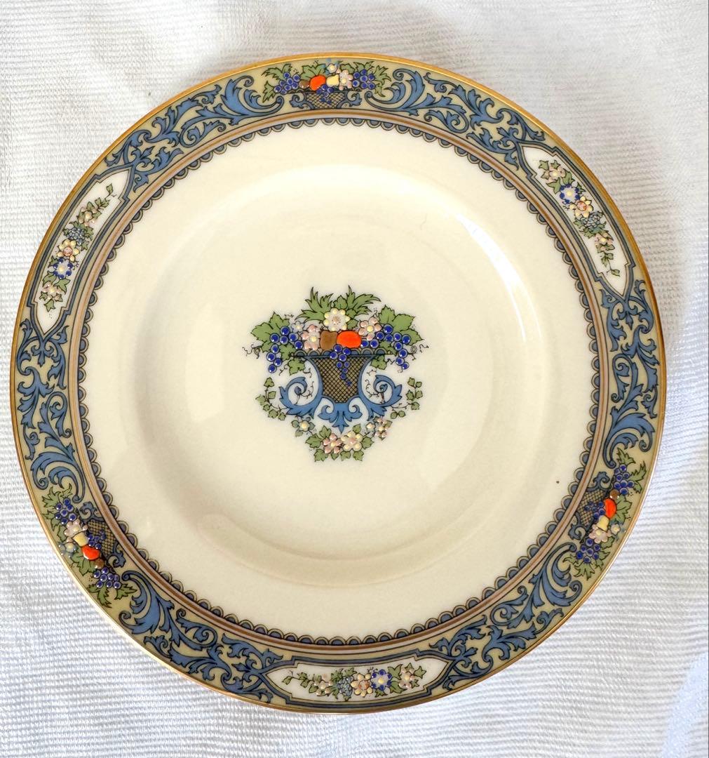 Lenox Autumn USA 金縁 ブレッド皿16cm 4枚 美品