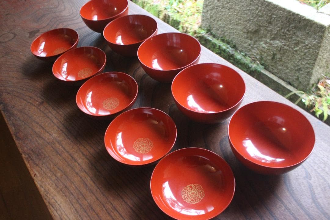 牡丹蒔絵椀5点セット！