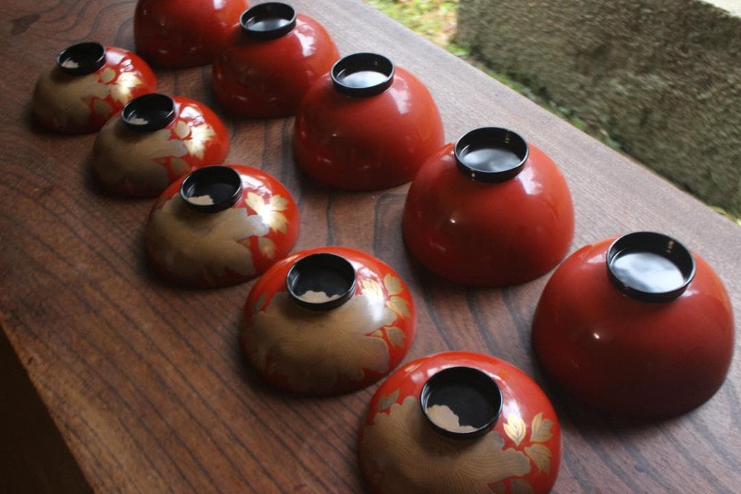 牡丹蒔絵椀5点セット！