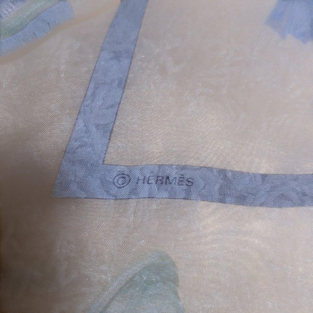 [アガサ!]HERMES バレリーナと楽器のイラスト スカーフ