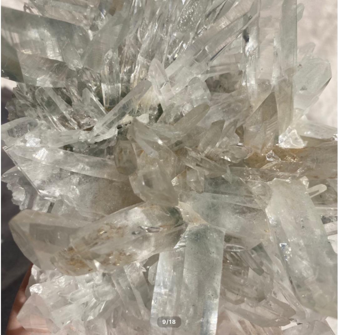 【ヒマラヤ水晶 インド マニハール産 ♡ 水晶クラスター】クローライト付き