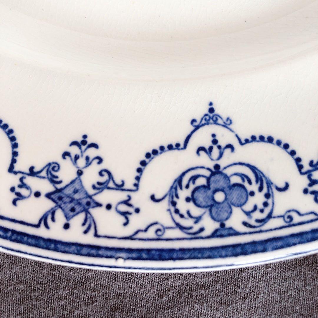 ヴィエイヤーボルドー ムスティエ ディナープレート F フランスアンティーク食器