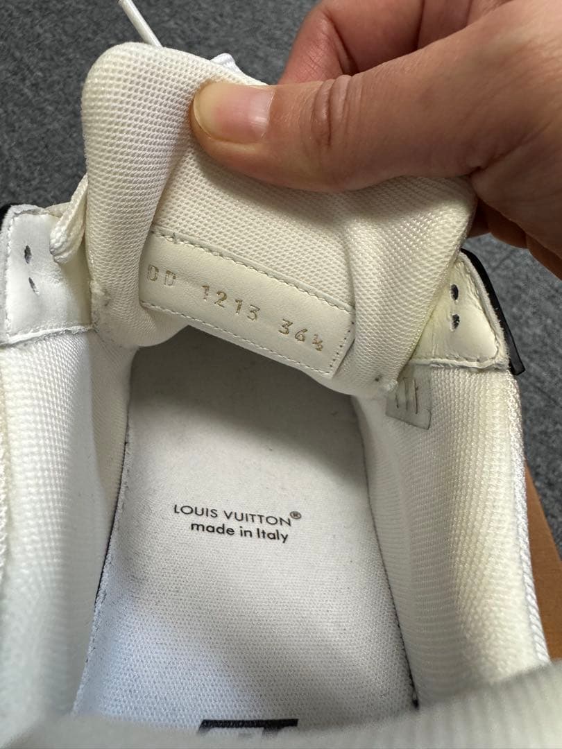 Louis Vuitton トレイナーライン モノグラムデニム レザー 36.5